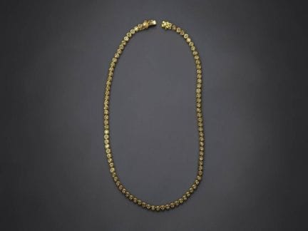 Collana in oro giallo 18 carati (750/1000) a magli