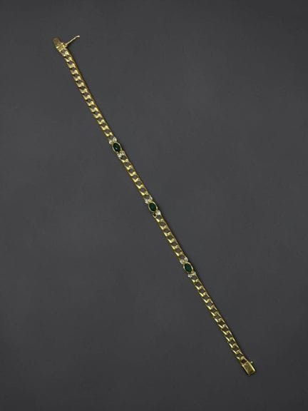 Bracciale in oro giallo 18 carati (750/1000) con m