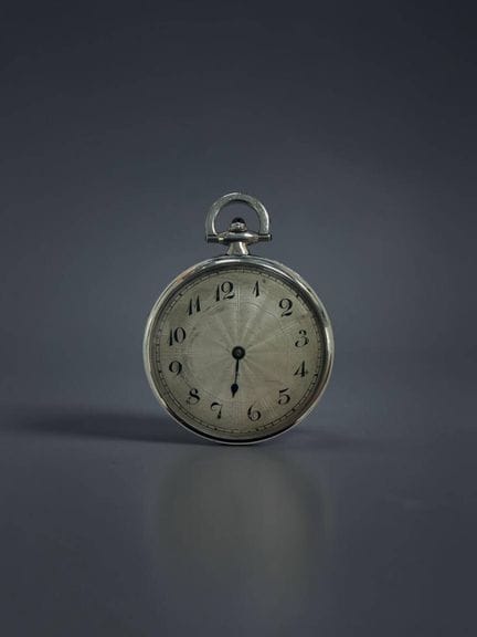 Platinum pocket watch (min. 850/1000)
Round platin