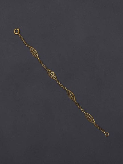 Bracciale in oro giallo 18 carati (750/1000) con m