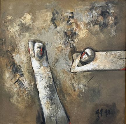 Buwa SHETE (India, 1960)
Composición con dos figur