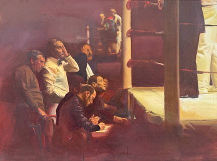 Tibor CSERNUS (1927–2007)
The Boxers, 1976
Oil on 