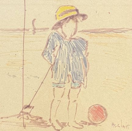 Henry SAINT-CLAIR (1899-1990)
Bambino con pallone 