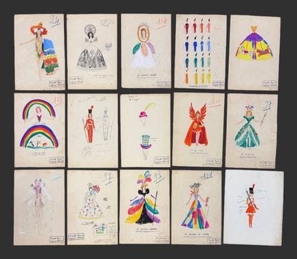 Raymond PEYNET (1908-1999)
Serie di 15 disegni pre