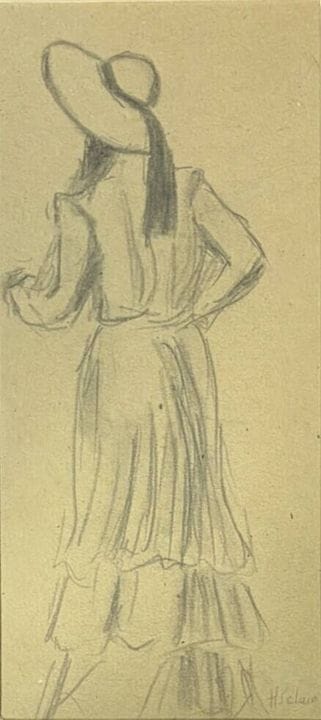 Henry SAINT-CLAIR (1899-1990)
Signora con cappello