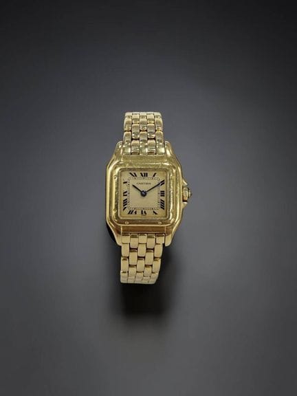 CARTIER
Reloj de pulsera modelo «Panthère» en oro 