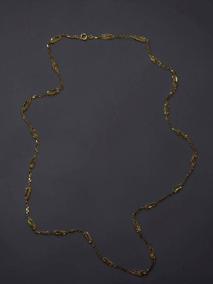 Collar de oro amarillo de 18 quilates (750/1000) c