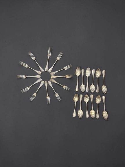 Henri SOUFFLOT
Juego de plata (950/1000) modelo «u