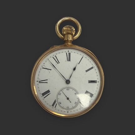 18K rose gold (750/1000) pocket watch
Round case i