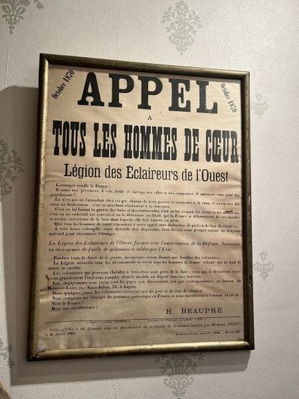 Plakat des Aufrufs vom Oktober 1870, nachgedruckt 