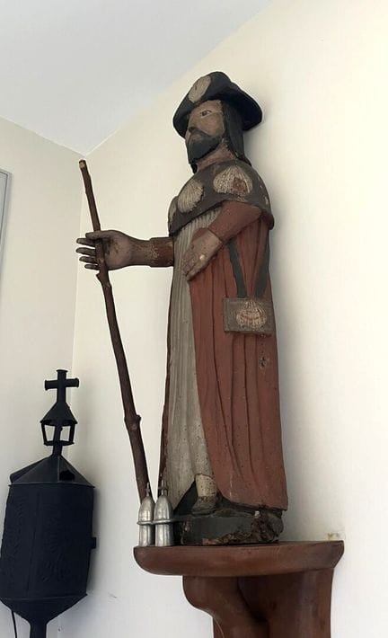 Saint Jacques, XVIIIe
Sculpture en bois polychrome