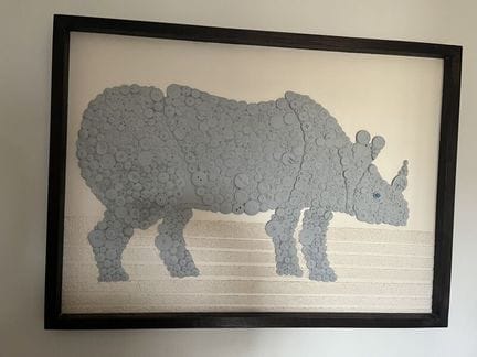 ÉCOLE MODERNE
Le rhinocéros
Technique mixte
85 cm
