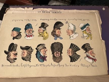 In zwei Zeichenkartons:
-Eine Sammlung von farbige