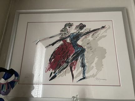 MODERNE SCHULE 
Tanz 
Lithografie, signiert „Germa