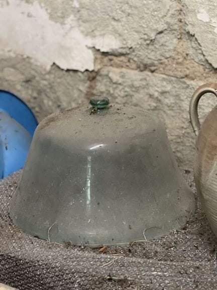 四只玻璃瓜形钟。
现状。