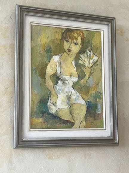 EVSTATI MARINOV
Frau mit Fächer
Acryl auf Leinwand