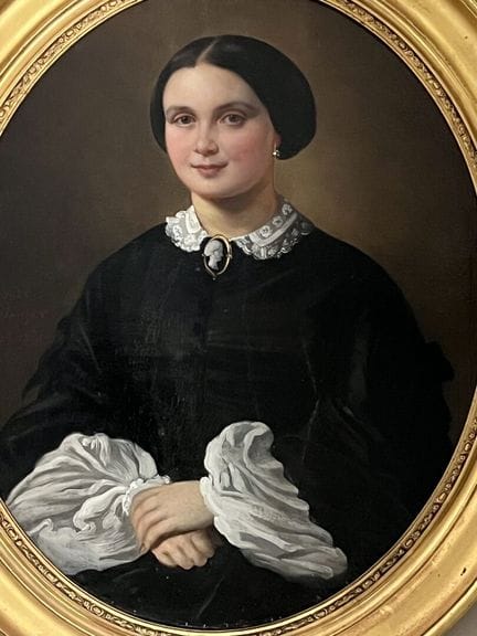 École FRANCAISE vers 1830
Portrait d'une jeune fem