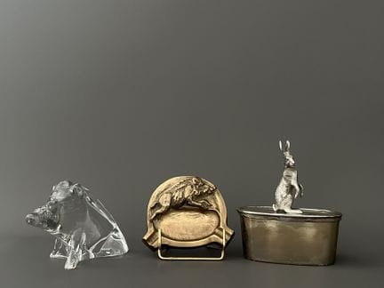 LOT de 3 pièces comprenant :
-BACCARAT. Sujet figu