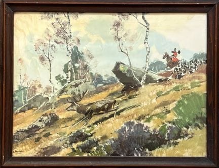 D'après Albert BRENET (1903-2005)
Vénerie à Fontai