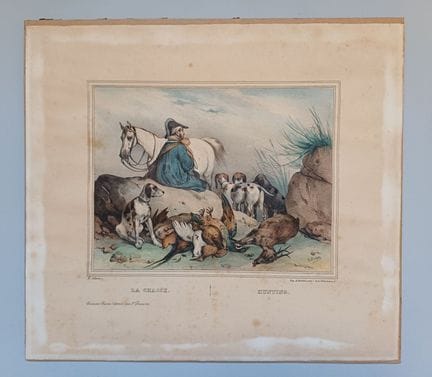 Victor ADAM (1801-1896). La Chasse. Hunting. Paris