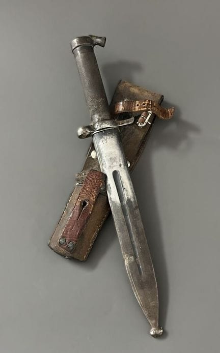 Suède Baïonnette, modèle 1896. Fourreau en fer. Po