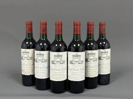 6 bouteilles de grand vin de Leoville du Marquis d