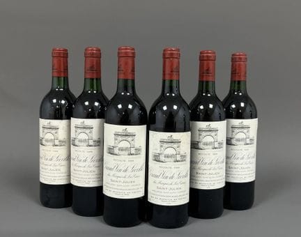 6 bouteilles de grand vin de Leoville du Marquis d