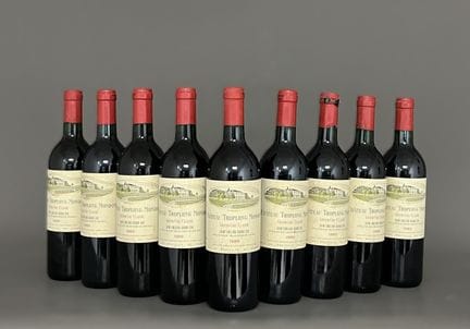 9 bouteilles de Château Troplong Mondot, Saint-Emi