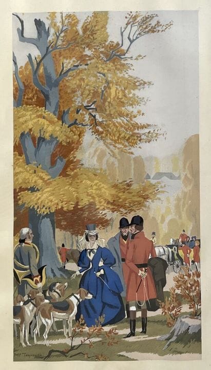D'après Maurice TAQUOY (1878-1952)
Scène de chasse