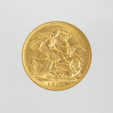 Pièce d'or britannique d'une valeur d'une livre st