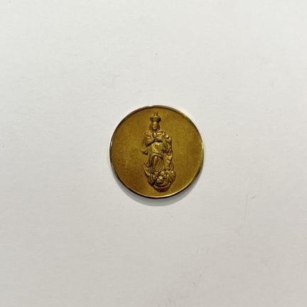 Medaglia uruguaiana in oro 22 carati. “Vergine dei