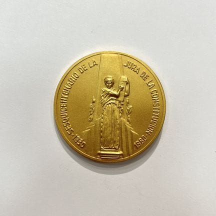 Medaglia uruguaiana in oro 900 commemorativa del “