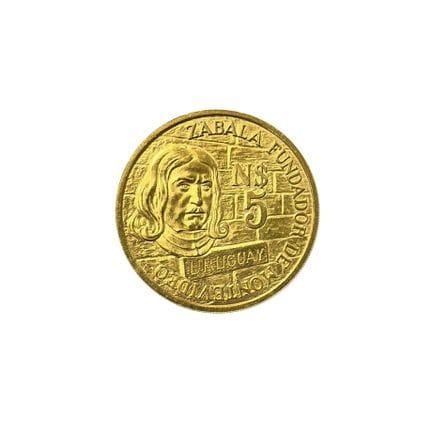 Moneta uruguaiana in oro 900 da 5 pesos del 1976, 