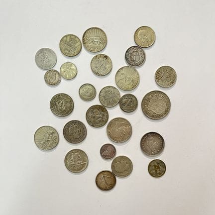 Ventisei monete d'argento: SVIZZERA: 1/2 franco de