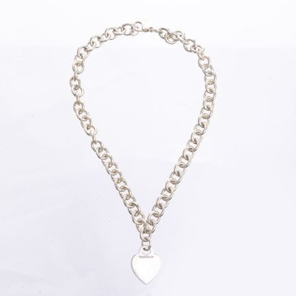 Collana Tiffany modello "Love", con maglie in arge
