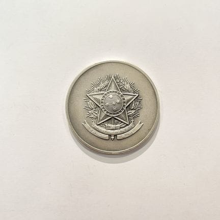 Medaglia commemorativa brasiliana in argento 900 d