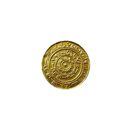 Moneta d'oro islamica medievale del califfato fati