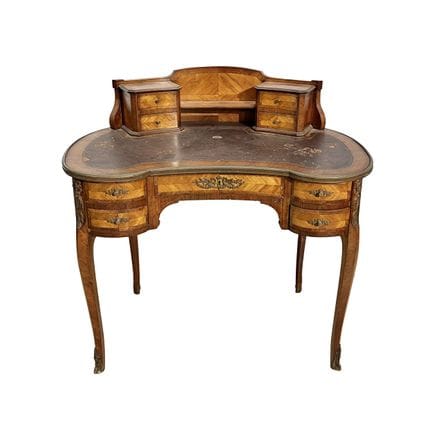 Bureau français de style Transition, plaqué en boi