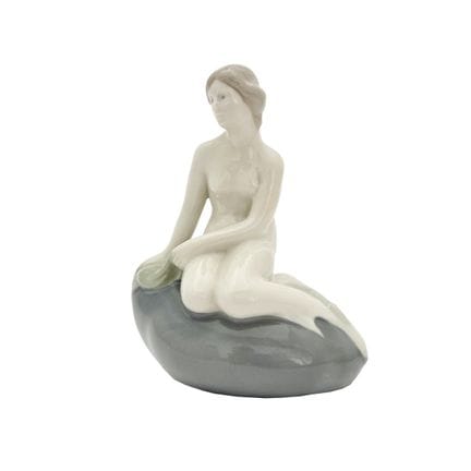 Sculpture danoise en porcelaine émaillée Royal Cop