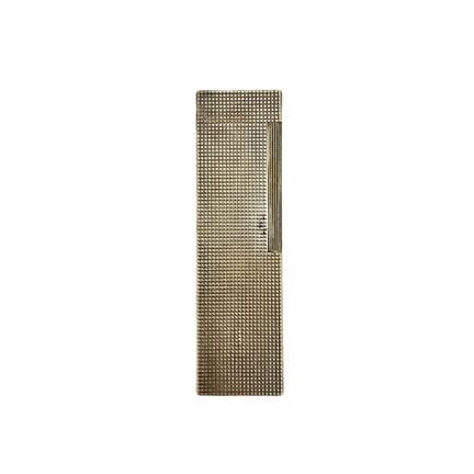 Briquet français Dupont en métal strié. Longueur :