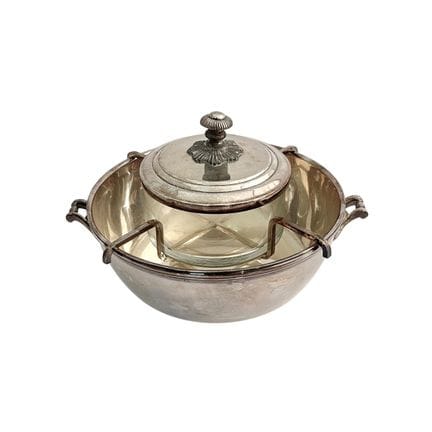 Caviarnière française en Métal argenté Christofle,