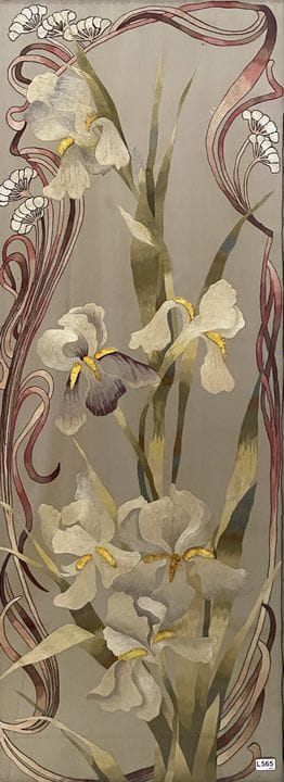 Paire de panneaux verticaux Art nouveau, vers 1900