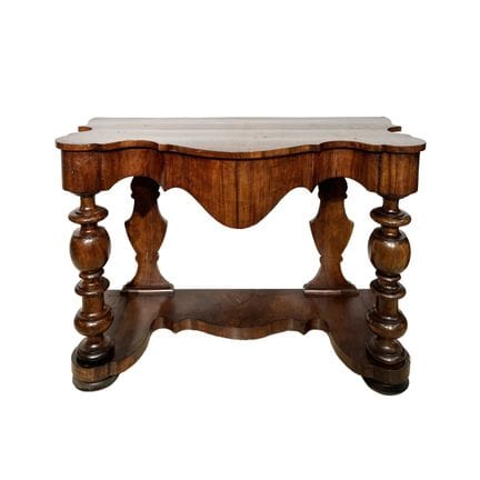 Grande console victorienne anglaise plaquée en jac