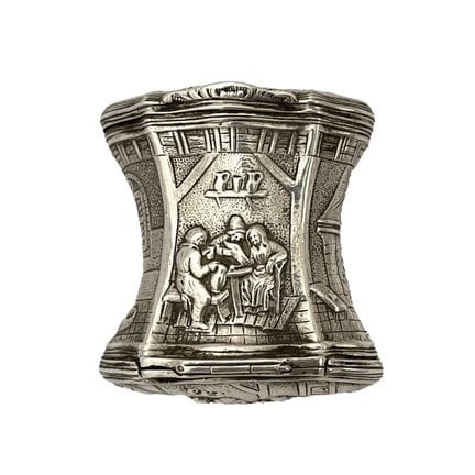 Tabatière anglaise en argent de Londres datant de 