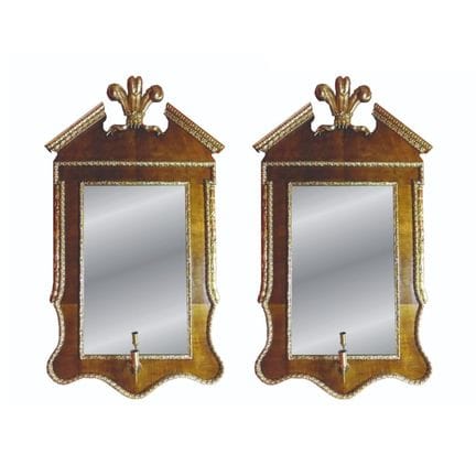 Paire de miroirs muraux anglais de style George II