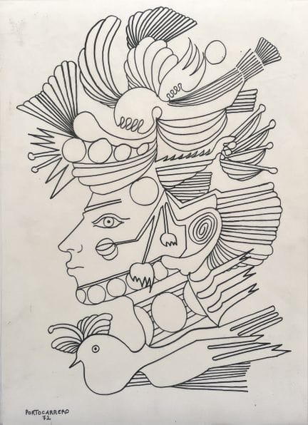 RENÉ PORTOCARRERO (École cubaine, 1912-1985) Sérig