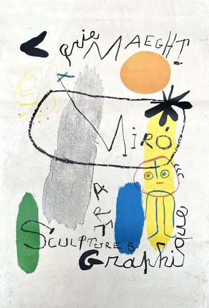 JOAN MIRÓ (École espagnole, 893-1983) Sérigraphie 