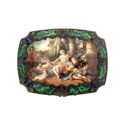 Boîte à bijoux italienne datant d'environ 1900, en