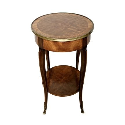 Table d'appoint ronde de style Transition, composé