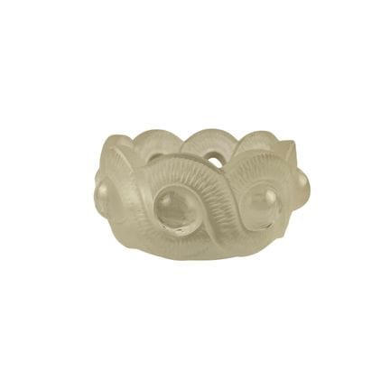Cendrier français Art déco en cristal Lalique avec